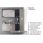 Përbërja e Banjës, Pezullimi i Dizajnit Modern Italian - Callisi10 Viadurini