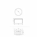 Përbërja për banjën e varur të modelit modern të prodhuar në Itali - Callisi11 Viadurini