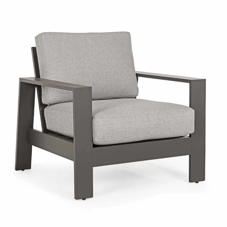 Përbërja e dhomës së ndenjes në natyrë në alumin me jastëkë pëlhure - Yoshi Viadurini