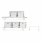 Përbërja e dhomës së ndenjes në natyrë në pëlhurë alumini dhe lëvizjeje shtëpie - Francine Viadurini