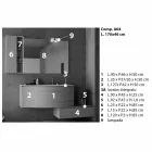 Përbërja e Pezulluar dhe Moderne për Banjën, Projektuar në Itali - Callisi4 Viadurini