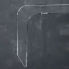 Konsolë muri e varur në kristal akrilik me dizajn transparent - Cesarea Viadurini