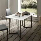 Konsolë e zgjatur 150 cm në Metal dhe Melaminë Prodhuar në Itali - Flap Viadurini