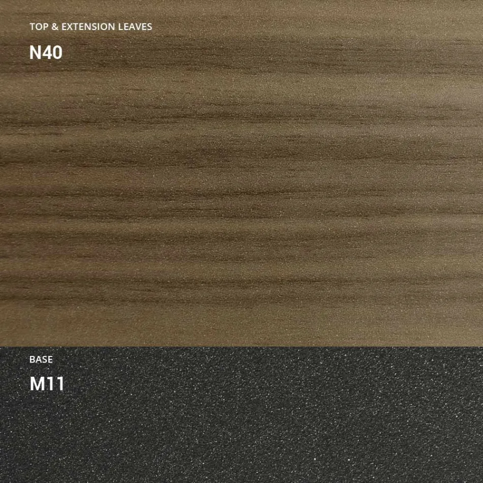 Konsolë e zgjatur 150 cm në Metal dhe Melaminë Prodhuar në Itali - Flap Viadurini