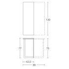 Konsolë e zgjatur 150 cm në Metal dhe Melaminë Prodhuar në Itali - Flap Viadurini