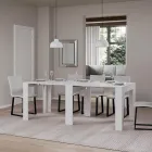 Konsolë e zgjerueshme deri në 181 cm në esencë melamine Prodhuar në Itali - Castello Viadurini