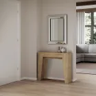 Konsolë e zgjerueshme deri në 181 cm në esencë melamine Prodhuar në Itali - Castello Viadurini