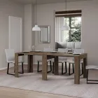 Konsolë e zgjerueshme deri në 181 cm në esencë melamine Prodhuar në Itali - Castello Viadurini