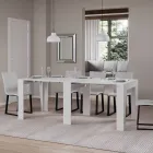 Konsolë e zgjatur deri në 211 cm në melaminë në thelb Made in Italy - Incantesimo Viadurini