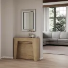 Konsolë e zgjatur deri në 211 cm në melaminë në thelb Made in Italy - Incantesimo Viadurini