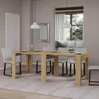 Konsolë e zgjatur deri në 211 cm në melaminë në thelb Made in Italy - Incantesimo Viadurini