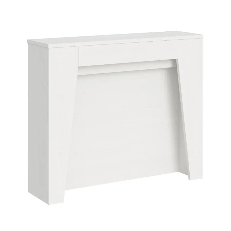 Konsolë e zgjatur deri në 211 cm në melaminë në thelb Made in Italy - Incantesimo Viadurini