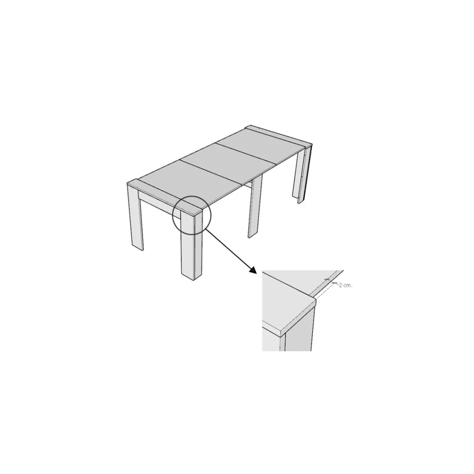 Panele melamine e prodhuar në Itali - Principessa Viadurini