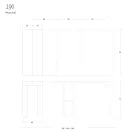 Konsolë e zgjatur deri në 290 cm në dru melamine Prodhuar në Itali - Paride Viadurini