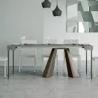 Konsolë e zgjerueshme deri në 300 cm me këmbë të mbarimit të ariut Prodhuar në Itali - Destino Viadurini