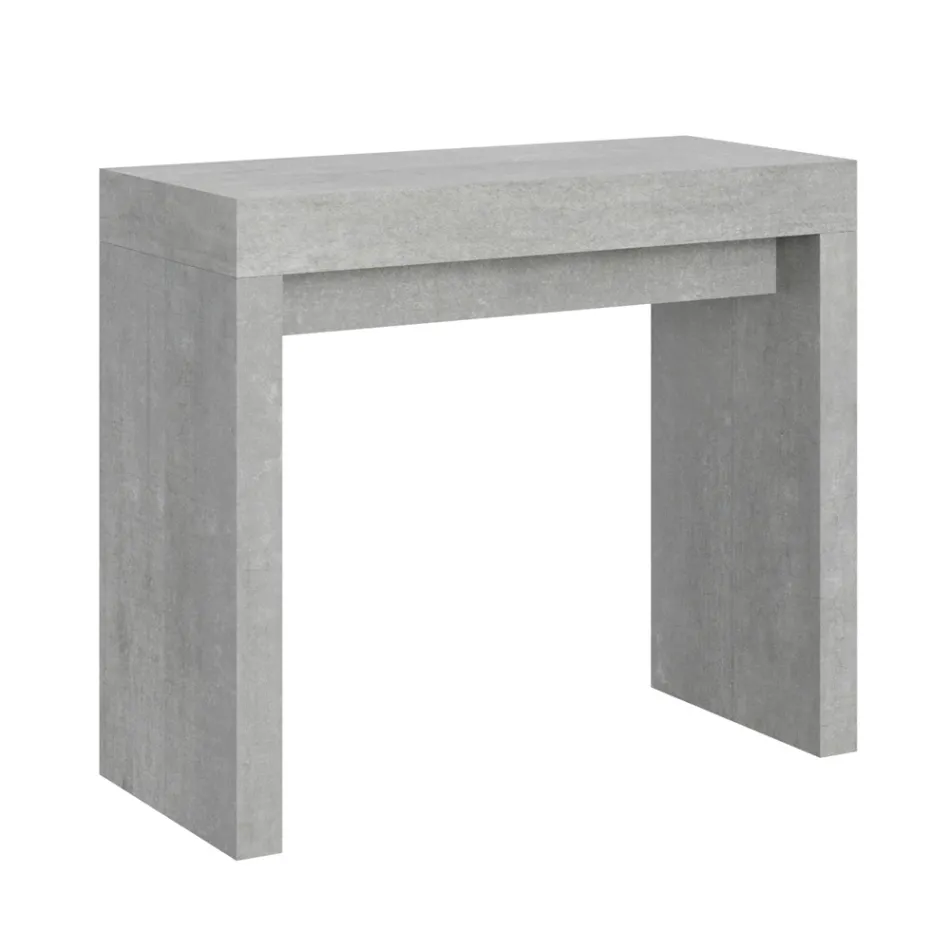 Konsolë e zgjerueshme deri në 300 cm me mbështetje me 2 këmbë, Made in Italy - Phantom Viadurini