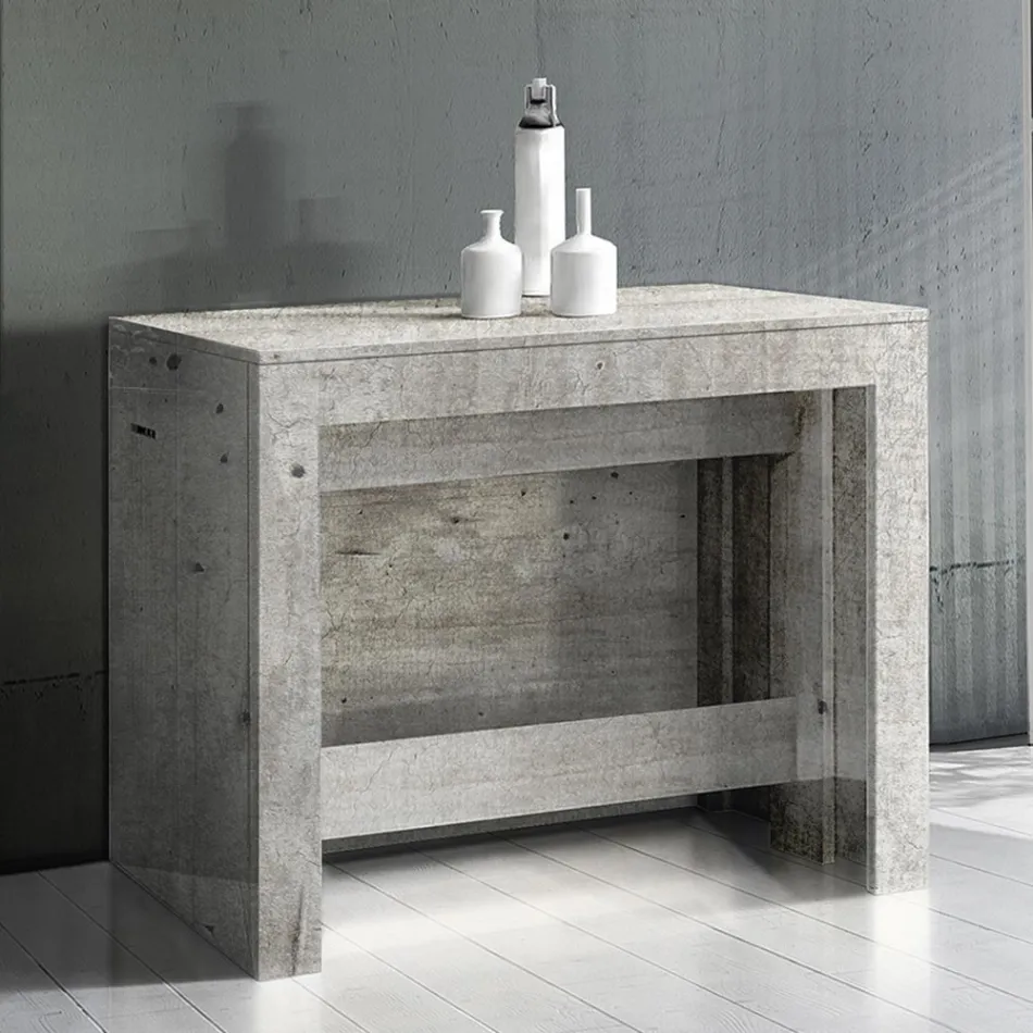 Konsola e zgjatur deri në 300 cm nga hyrja ose dhoma e ndenjes në dru - Katharina Viadurini