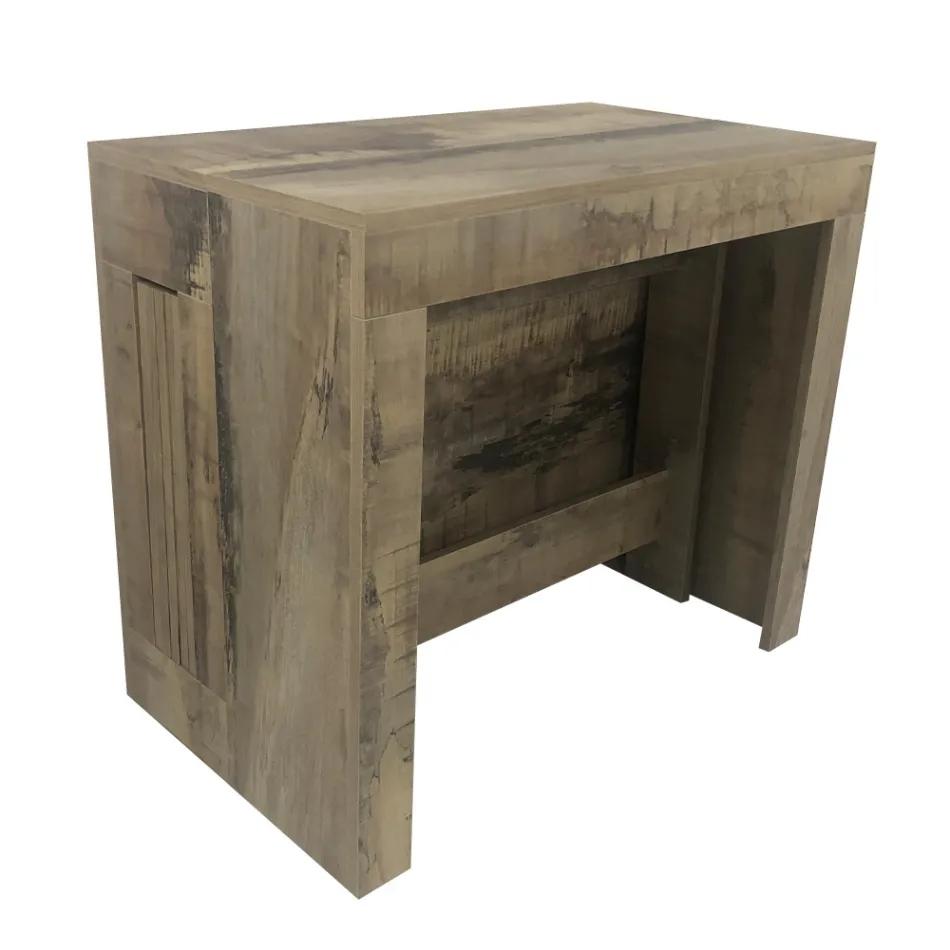 Konsola e zgjatur deri në 300 cm nga hyrja ose dhoma e ndenjes në dru - Katharina Viadurini