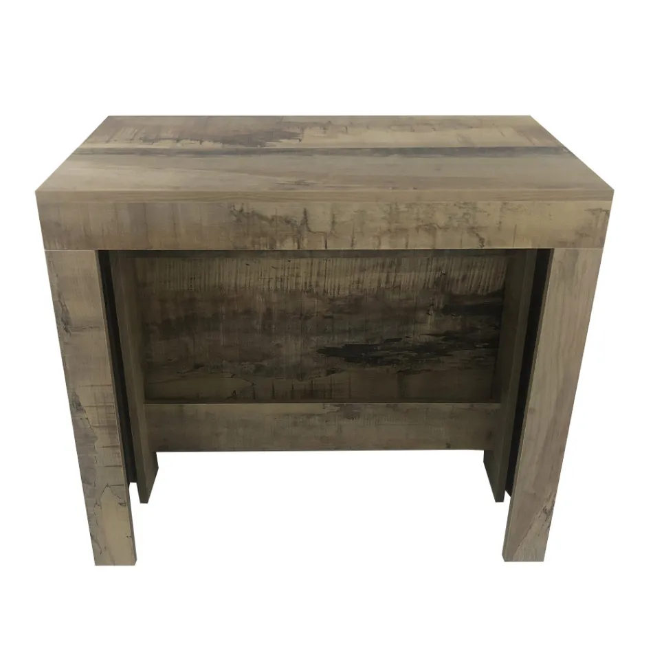 Konsola e zgjatur deri në 300 cm nga hyrja ose dhoma e ndenjes në dru - Katharina Viadurini