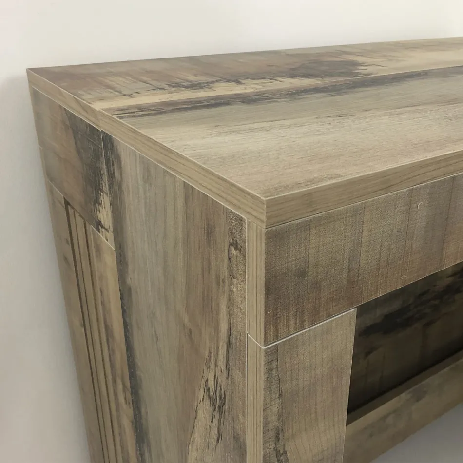 Konsola e zgjatur deri në 300 cm nga hyrja ose dhoma e ndenjes në dru - Katharina Viadurini