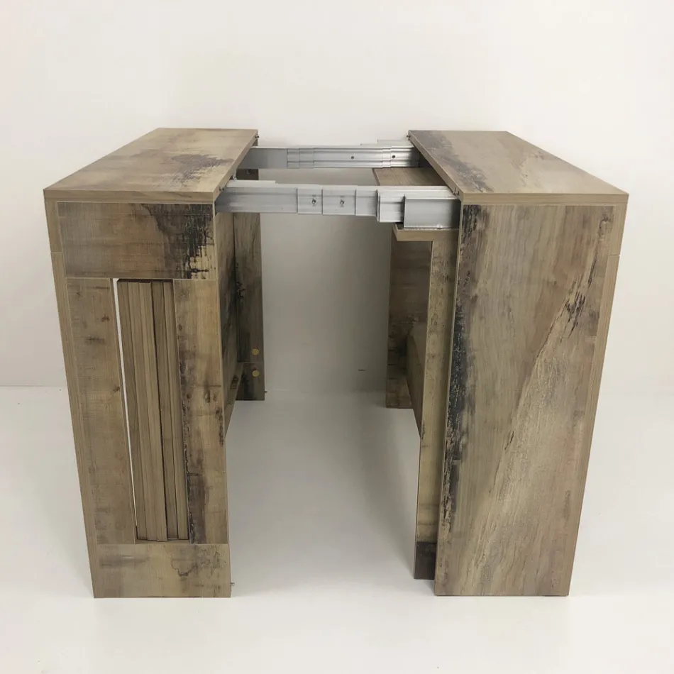 Konsola e zgjatur deri në 300 cm nga hyrja ose dhoma e ndenjes në dru - Katharina Viadurini