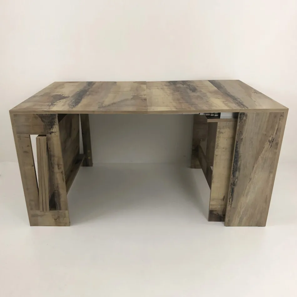 Konsola e zgjatur deri në 300 cm nga hyrja ose dhoma e ndenjes në dru - Katharina Viadurini