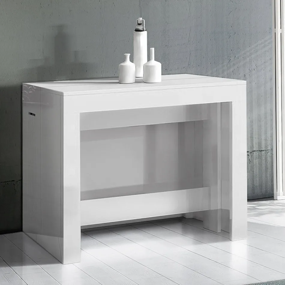 Konsola e zgjatur deri në 300 cm nga hyrja ose dhoma e ndenjes në dru - Katharina Viadurini