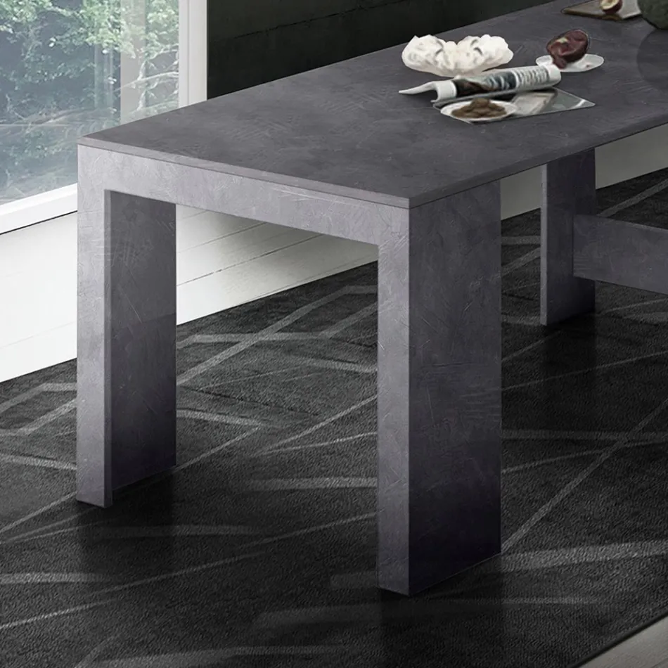 Konsola e zgjatur deri në 300 cm nga hyrja ose dhoma e ndenjes në dru - Katharina Viadurini