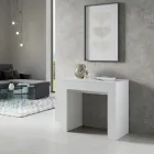 Konsolë e zgjerueshme deri në 307 cm në Mikrogrimca druri Made in Italy - Corona Viadurini