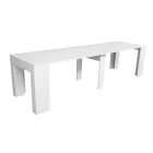 Konsolë e zgjerueshme deri në 307 cm në Mikrogrimca druri Made in Italy - Corona Viadurini