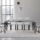 Konsolë e zgjerueshme me këmbë moderne hekuri Prodhuar në Itali - Palazzo Viadurini