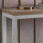 Konsolë e zgjatshme me majë në Melamine dhe Bazë në Metal të Pikturuar - Adino Viadurini