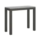 Konsolë e zgjerueshme e dizajnit modern në dru dhe hekur Prodhuar në Itali - Asnjëherë Viadurini