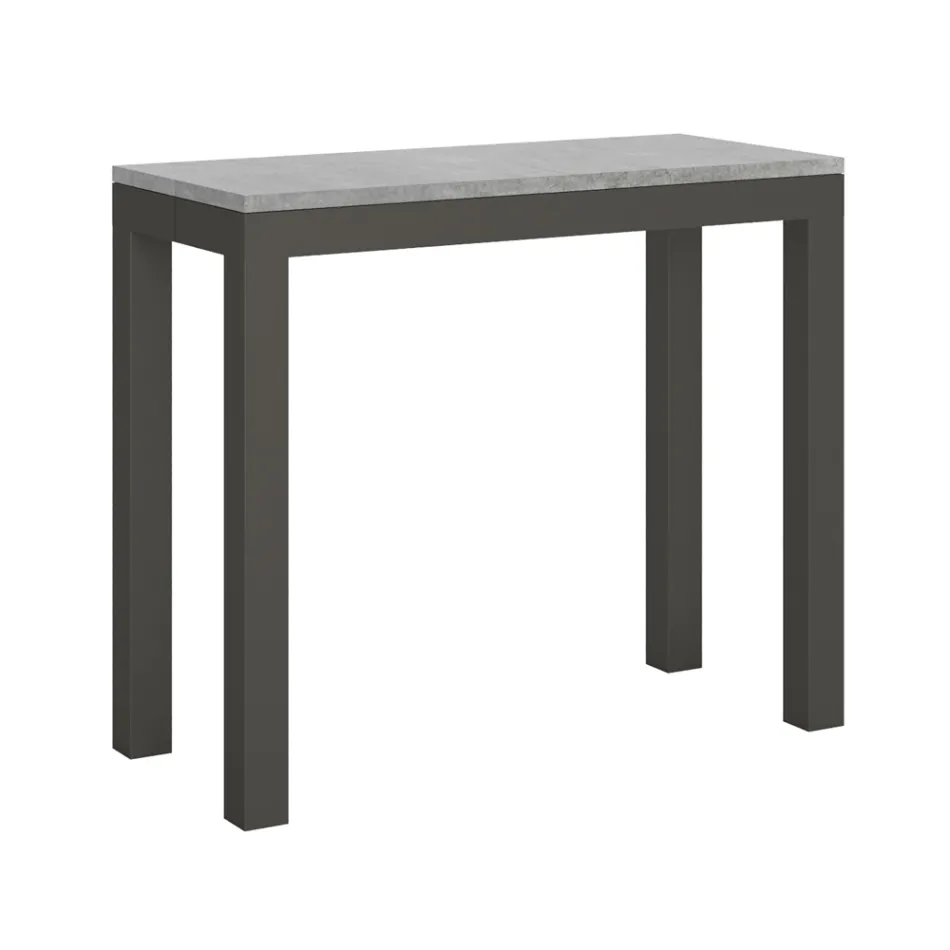 Konsolë e zgjerueshme e dizajnit modern në dru dhe hekur Prodhuar në Itali - Asnjëherë Viadurini