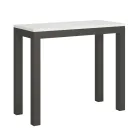 Konsolë e zgjerueshme e dizajnit modern në dru dhe hekur Prodhuar në Itali - Asnjëherë Viadurini