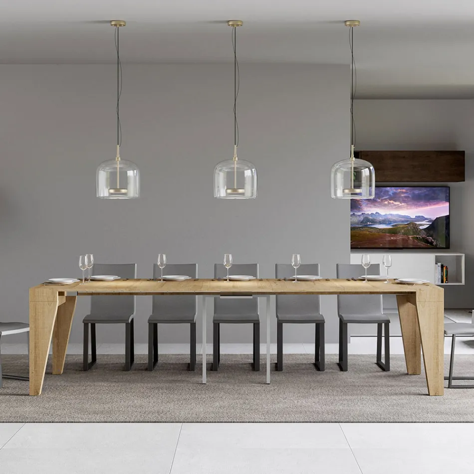 Konsola e zgjerueshme e disponueshme në 2 madhësi të ndryshme Made in Italy - Grifone Viadurini