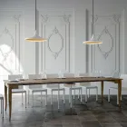 Konsola e zgjerueshme prej arrës ose hirit të bardhë Prodhuar në Itali - Folletto Viadurini