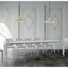 Konsola e zgjerueshme prej arrës ose hirit të bardhë Prodhuar në Itali - Folletto Viadurini