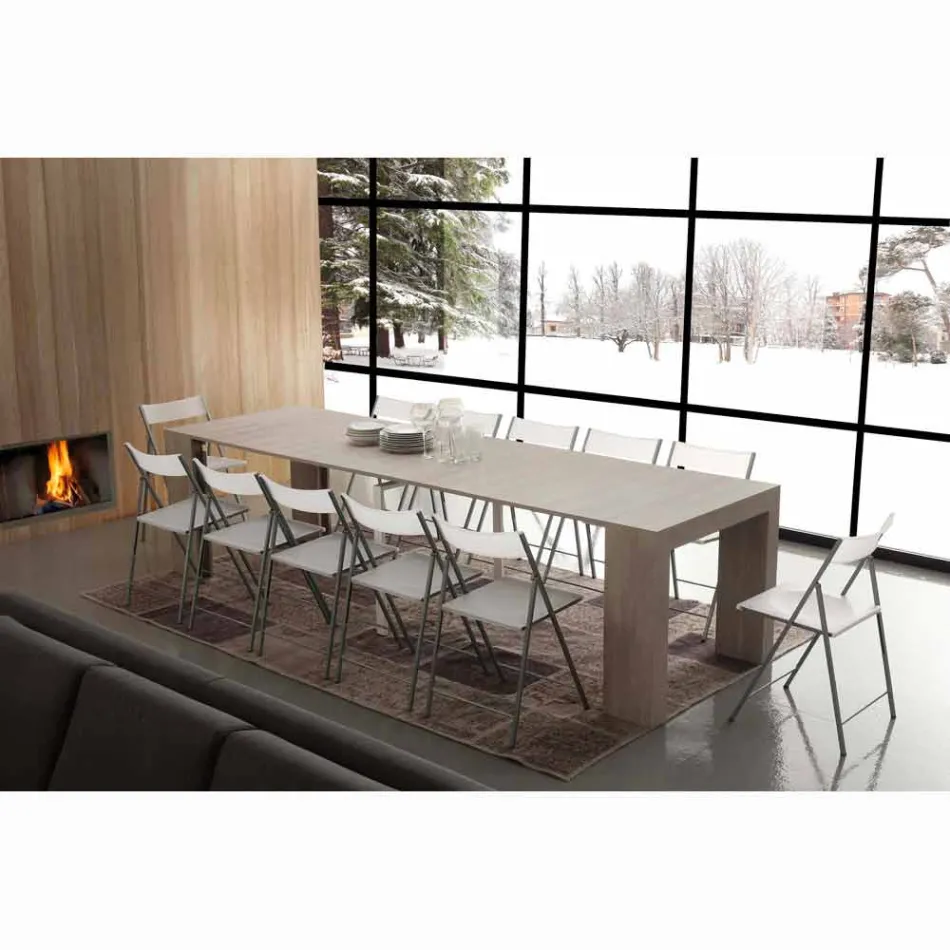 Console që shtrihet deri në 295 cm në palosjen në formë Uri Viadurini