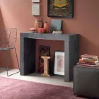 Konsolë e zgjatshme Deri në 290 cm me majë druri të prodhuar në Itali - Seregno Viadurini