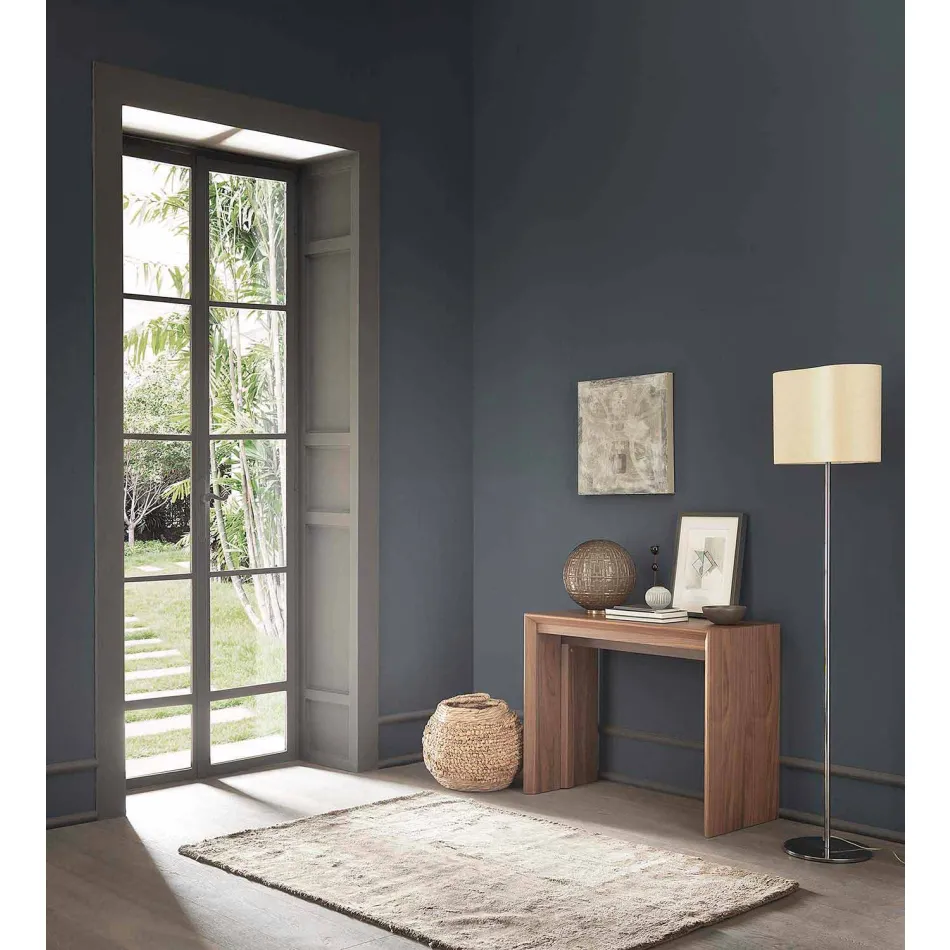 Konsolë e Zgjatshme Deri në 295 cm në Prodhimin e Drurit të Prodhuar në Itali - Temocle Viadurini