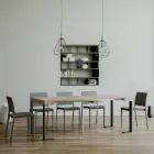 Konsolë e zgjerueshme deri në 300 cm me kornizë antraciti Made in Italy - Giant Viadurini