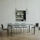 Konsolë e zgjerueshme deri në 300 cm me kornizë antraciti Made in Italy - Giant Viadurini