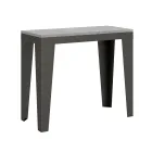 Konsolë e zgjatur deri në 300 cm në Mikrogrimca druri Made in Italy – Flamber Viadurini