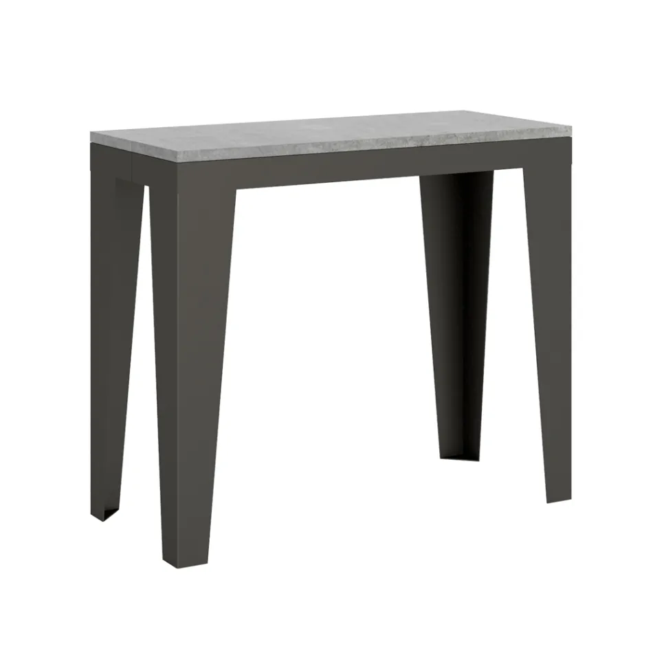 Konsolë e zgjatur deri në 300 cm në Mikrogrimca druri Made in Italy – Flamber Viadurini