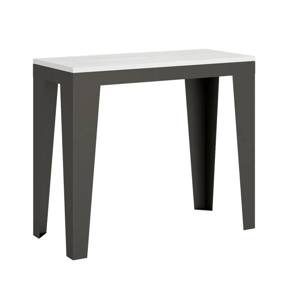 Konsolë e zgjatur deri në 300 cm në Mikrogrimca druri Made in Italy – Flamber Viadurini