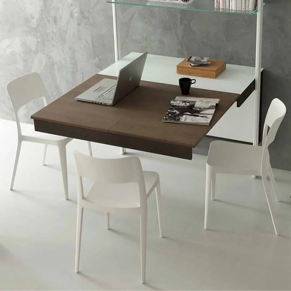 Konsolë e zgjatshme kristali me strukturë metalike prodhuar në Itali - Jod Viadurini