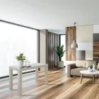 Konsolë e zgjerueshme në dru hiri me shtesa Prodhuar në Itali - Gandalf Viadurini