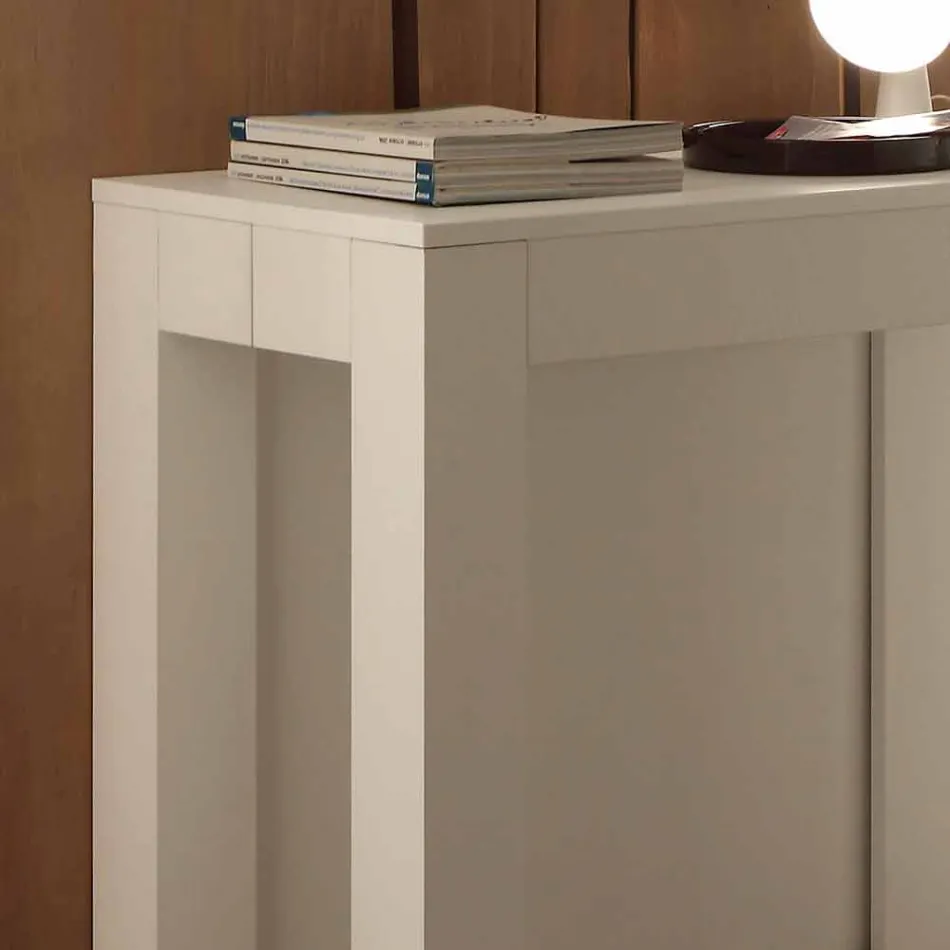 Konzollë e zgjerueshme në poret e hapura të bardha të palosura të Bosa Viadurini