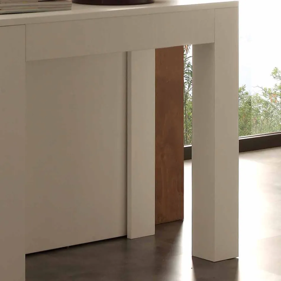 Konzollë e zgjerueshme në poret e hapura të bardha të palosura të Bosa Viadurini